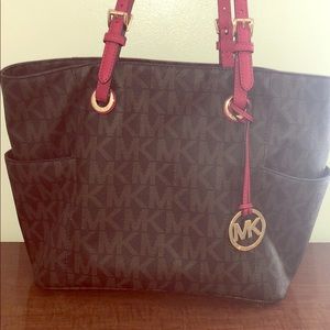 Michael Kors brown over the shoulder handbag